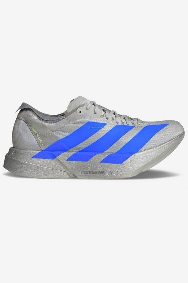 Adidas Adizero Adios Pro 4 Cinza Metalico/Azul