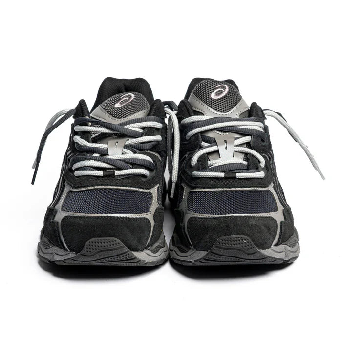 ASICS GEL-NYC GRAPHITE GREY BLACK DOUBLE LACES